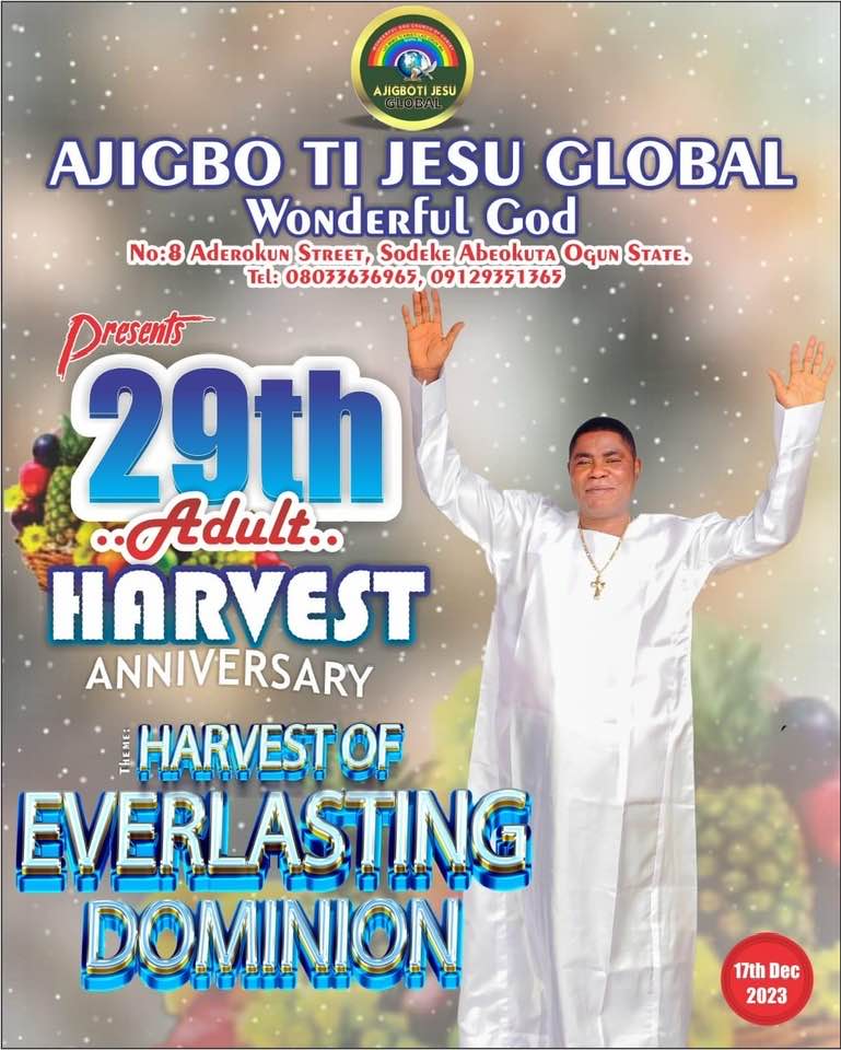 29th Adult Harvest Anniversary